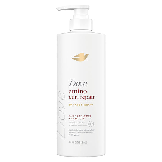 Dove Shampoo Amino Curl for Curly, Coily Hair with Bio-Protein Care Technology + Amino & Jojoba Oil 18 Fl Oz Beauty & Personal Care Dove