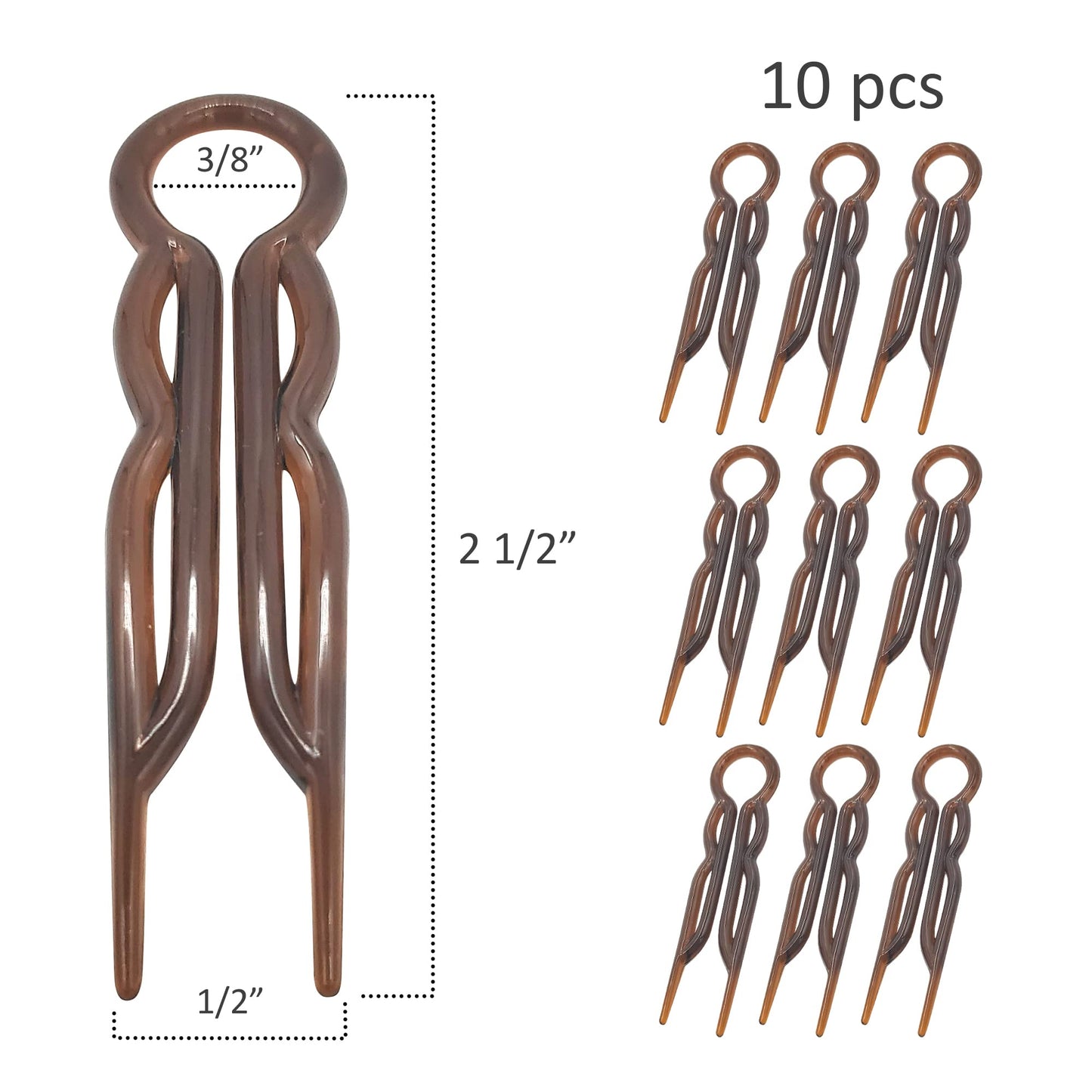 Good Hair Days Magic-Grip Hairpins - 2 1/2" U-Shaped Grip Hair Pins for Fine, Thick, Curly & Long Hair, Invisible Strong Hold Styling Accessories, Set Beauty and Personal Care Good Hair Days