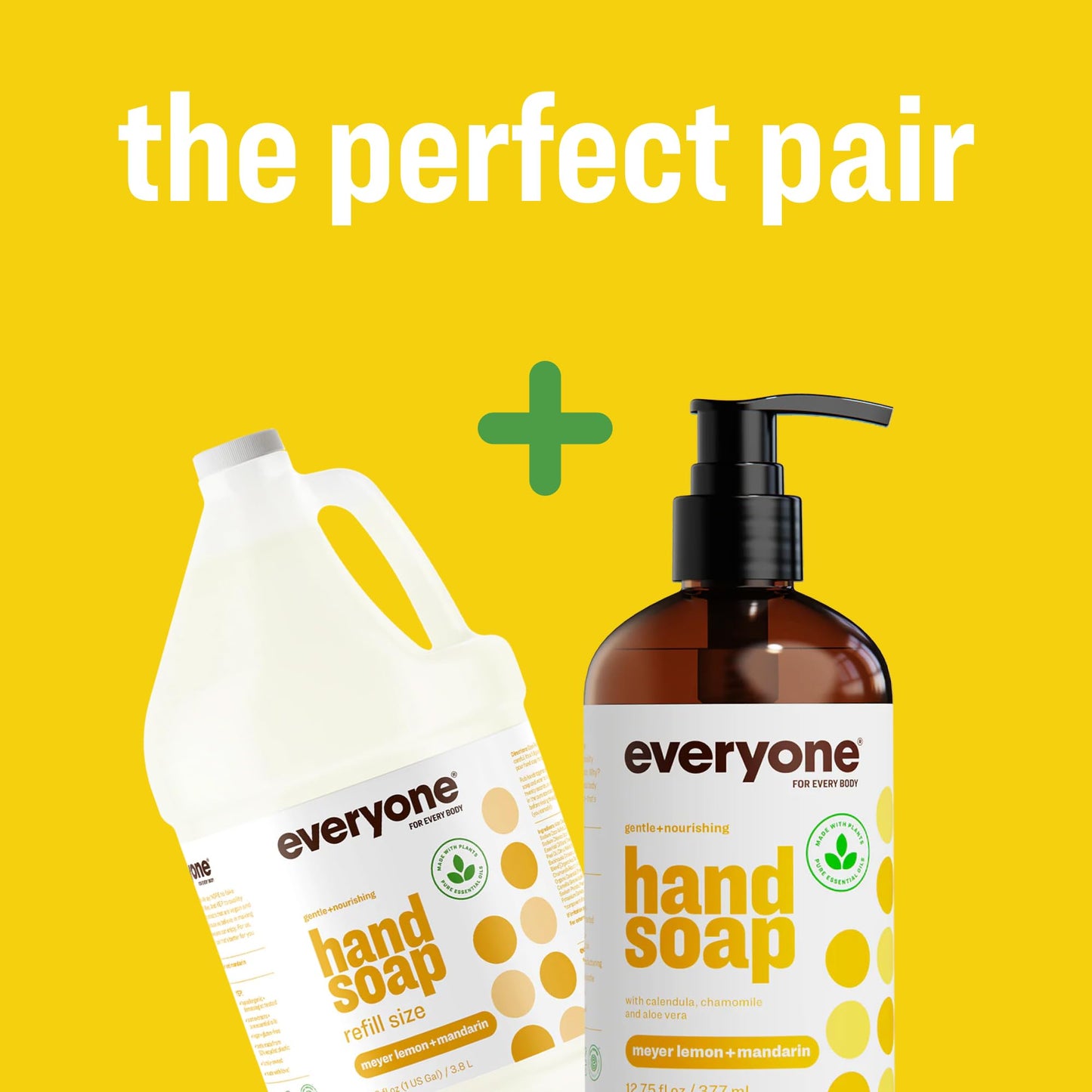 Everyone Liquid Hand Soap, 12.75 Ounce (Pack of 1), Meyer Lemon and Mandarin, made with Essential Oils for Kitchen and Bathroom Beauty & Personal Care everyone for every body