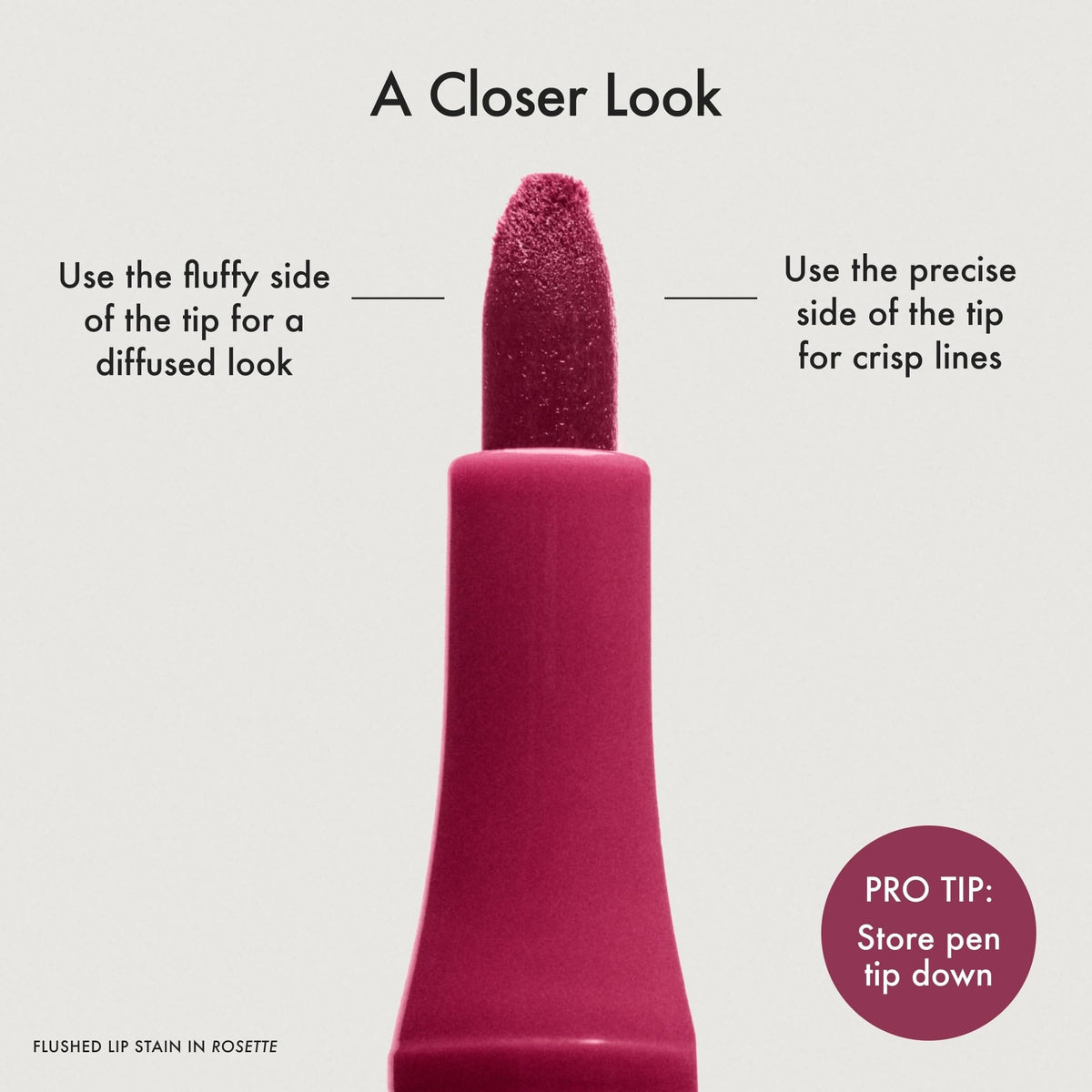 Summer Fridays Flushed Lip Stain Liner, 12hr Wear & Transfer-Proof, Plum