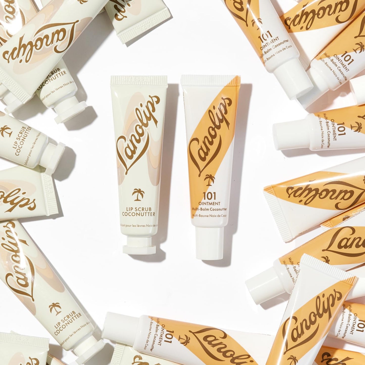 Lanolips Lip Scrub - Natural Lip Exfoliator Made with Lanolin, Vitamin E & Finely Ground Coconut Shells - Gentle Sugar Scrub for Healthy, Soft Lips Beauty and Personal Care Lanolips