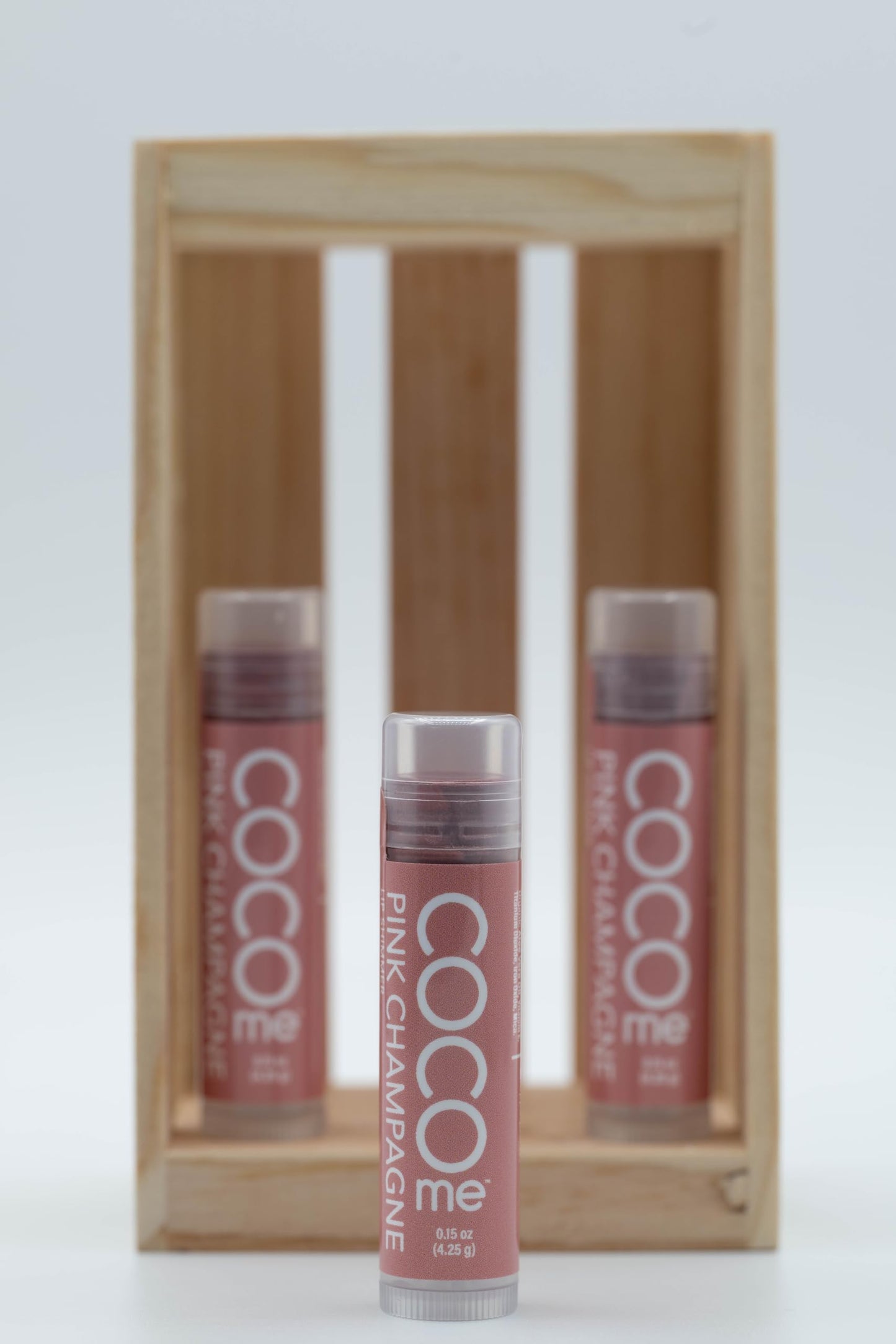 CocoMe Color Tinted Lip Balm (Pink Champagne) -All Natural Organic Coconut Oil and Beeswax for moisture and nourishment Beauty and Personal Care Coco Me