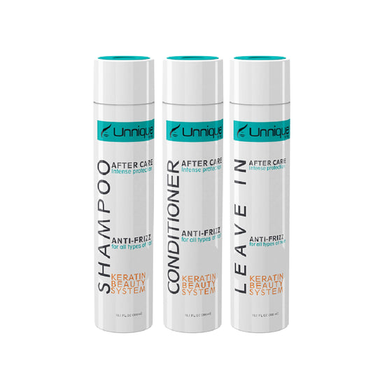 UNNIQUE KBS Hair Care Kit - Repairing Shampoo and Conditioner & Leave-in Treatment After Care Set for Keratin Treated Hair Beauty & Personal Care Unnique By Lag