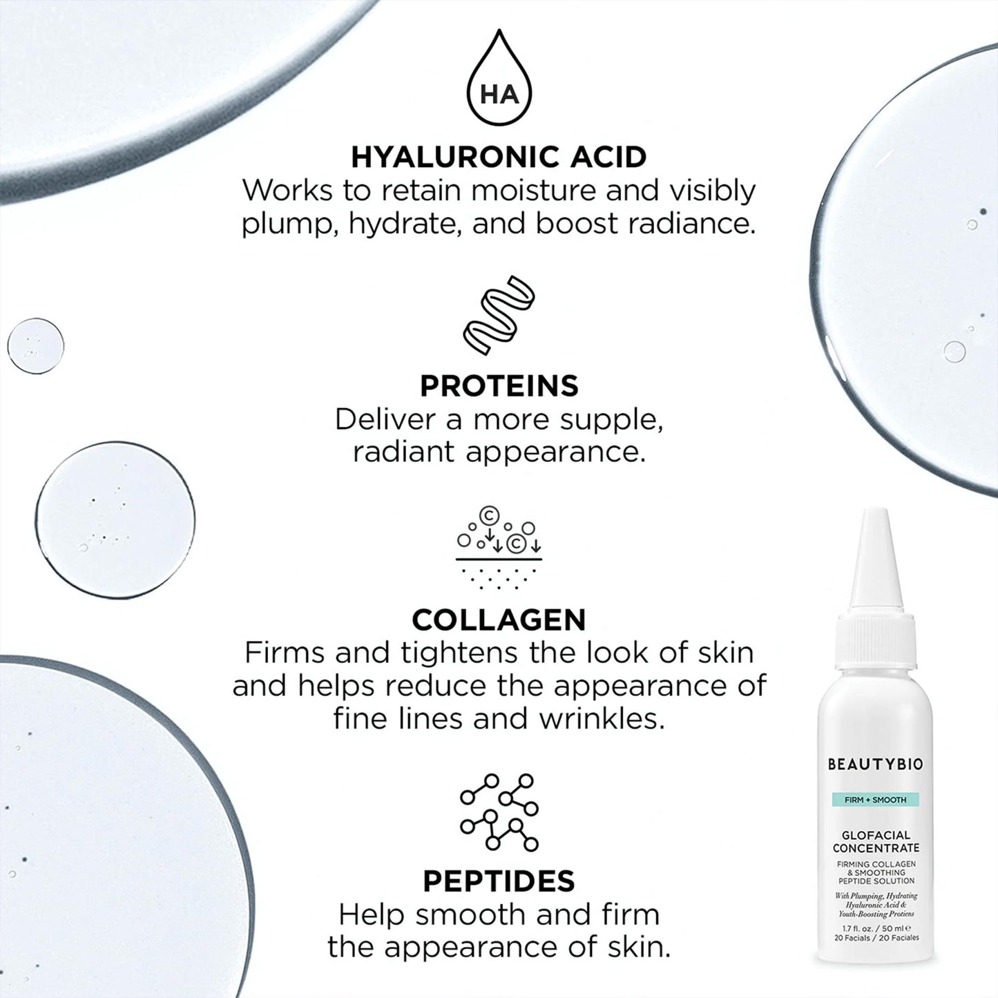 BeautyBio GLOfacial Hydro-Infusion Deep Pore Cleansing + Blue LED Clarifying Tool & Concentrates Beauty & Personal Care beautybio