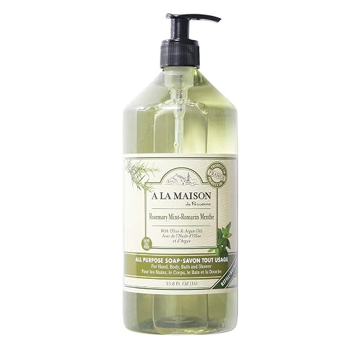 A LA MAISON French Liquid Hand Soap, Rosemary Mint - Natural Hand Wash Made with Essential Oils - Biodegradable, Plant-Based, Vegan, Cruelty-Free Beauty & Personal Care A LA MAISON