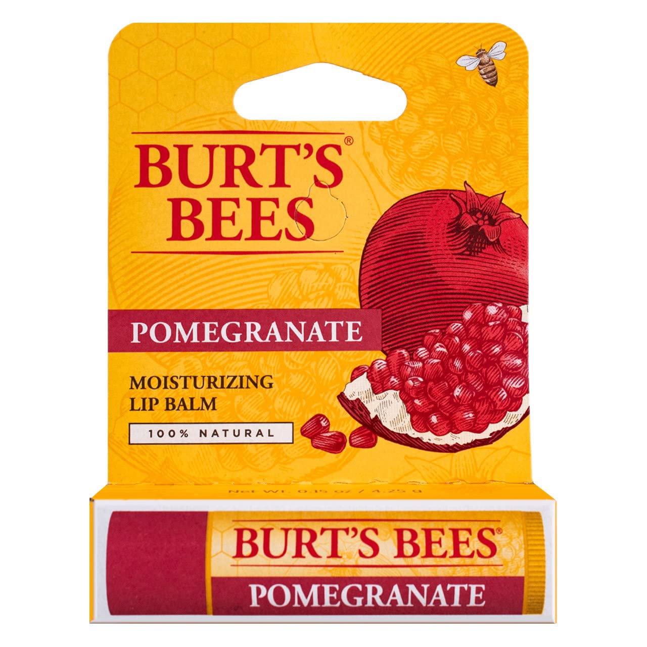 Burt's Bees Lip Balm With Pomegranate Oil , 0.15-Ounce (Pack of 6) Beauty and Personal Care Burt's Bees
