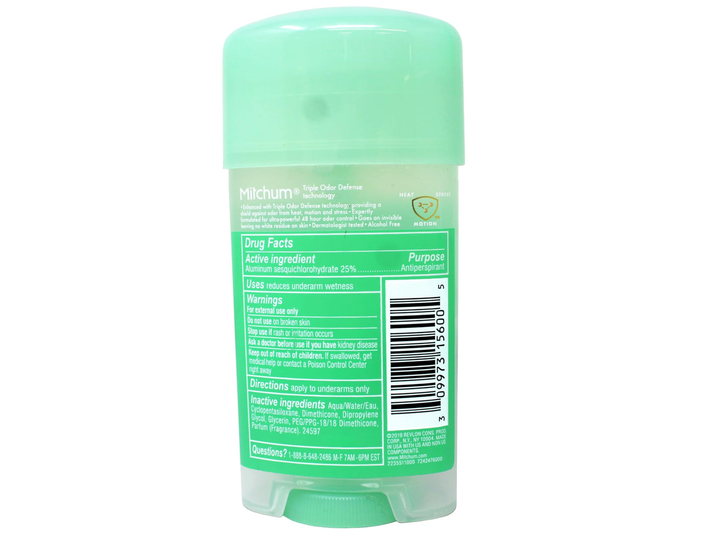 Mitchum Gel Anti-Perspirant Deodorant, Triple Odor Defense for Women, Powder Fresh, 2.25 Oz - 9 Pack Beauty and Personal Care Mitchum