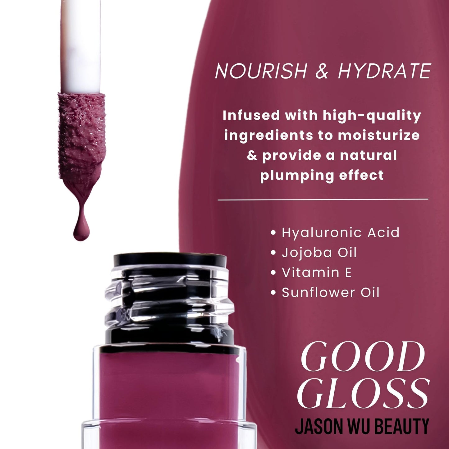 Jason Wu Good Gloss - Hydrating Non-Sticky Lip Gloss - GG08 Raspberry Sorbet Beauty & Personal Care Jason Wu