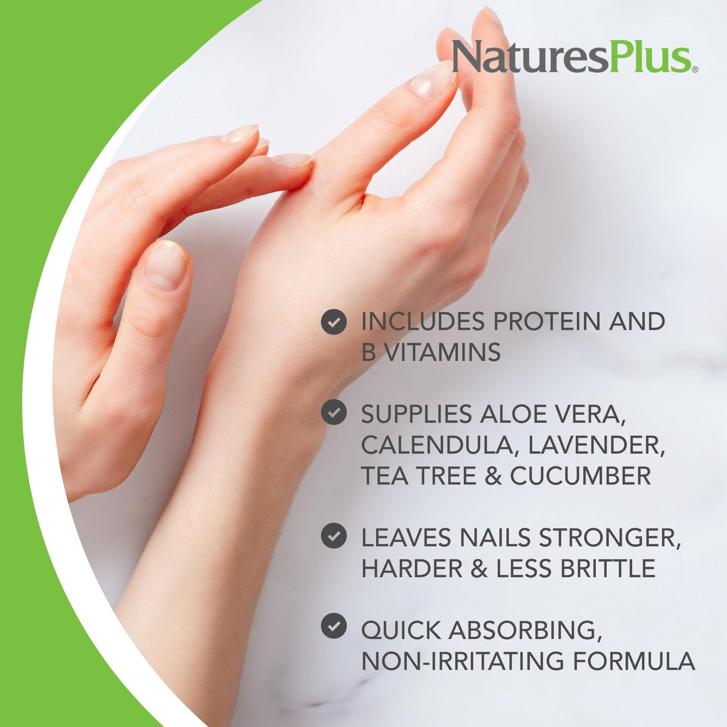 NaturesPlus Ultra Nails Nutrient-Activated Strengthener - .25 fl oz - Naturally Strengthens Nails & Cuticles - Conditions Nails With Aloe, Calendula Beauty & Personal Care NaturesPlus
