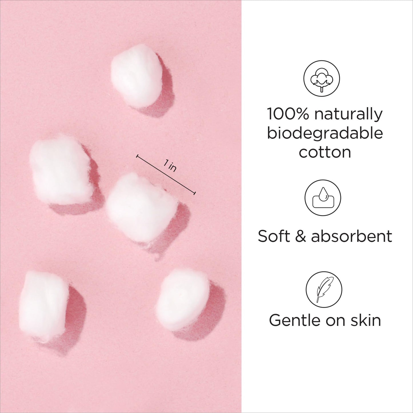 Diane 100% Pure Cotton Balls, 100 Count - Soft, Super Absorbent, Multipurpose Cotton Balls for Makeup Removal, Nail Polish, Applying Lotion or Powder Beauty and Personal Care Diane