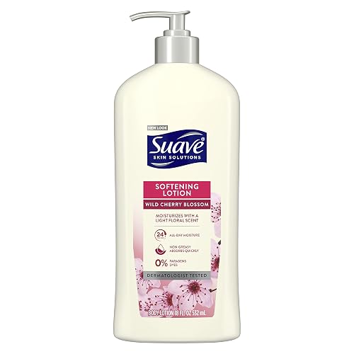 Suave Skin Lotion 18 Ounce Pump Softening Wild Cherry Blossom Beauty & Personal Care Suave