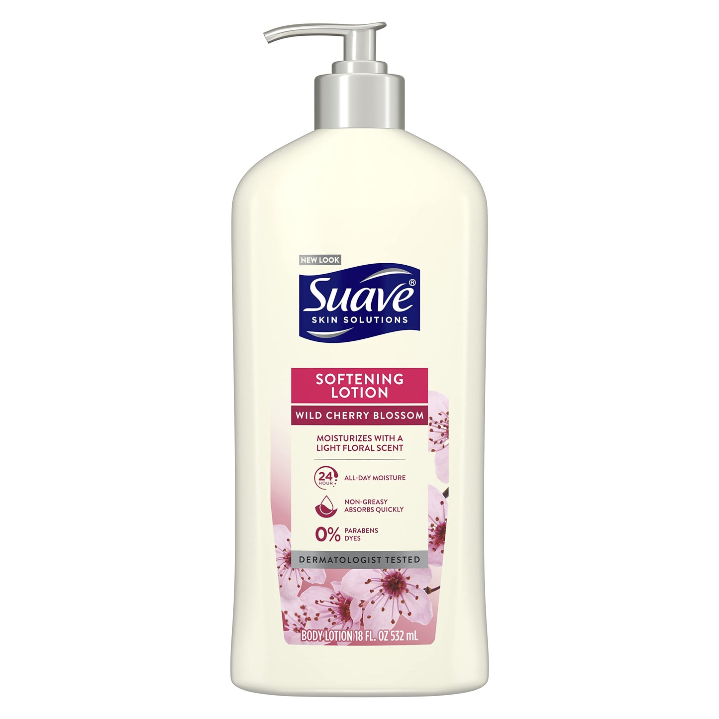 Suave Skin Lotion 18 Ounce Pump Softening Wild Cherry Blossom Beauty & Personal Care Suave