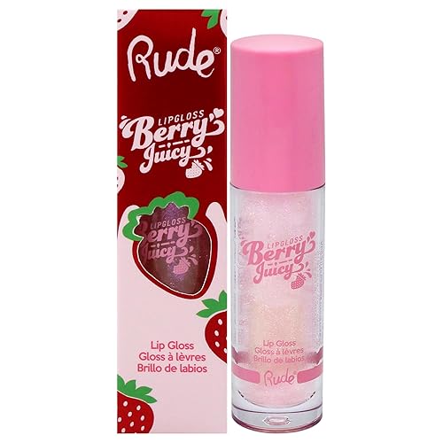 RUDE Berry Juicy Lip Gloss, Pure, 0.14 oz (Golden Hour) Beauty & Personal Care RUDE