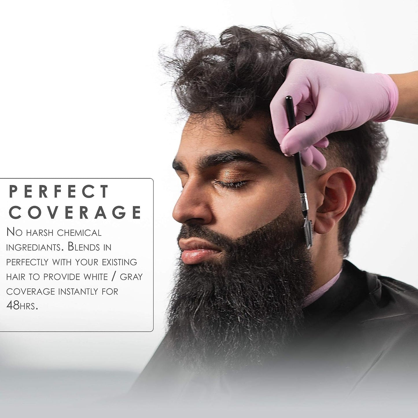 L3 - Level 3 Temporary Beard Color - For Black Hair Beards - Full Beard in Minutes - Easy to Apply and No Mixing Required (4.2 Oz, 2) Beauty & Personal Care L3