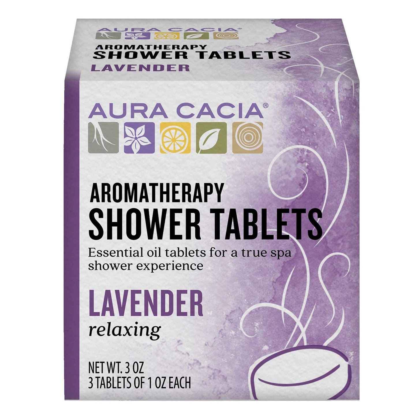 Aura Cacia Relaxing Lavender Aromatherapy Shower Tablets, Bath - 3 Count (Pack of 1) Beauty and Personal Care Aura Cacia