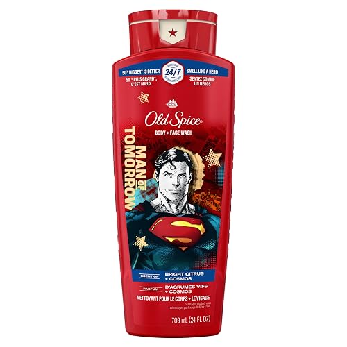Old Spice Body Wash for Men, Superman: Man of Tomorrow, 3X Defense, 24/7 Shower Fresh with Lasting Scent, Cleansing 2-in-1 Body & Face Wash, Smell Beauty & Personal Care Old Spice