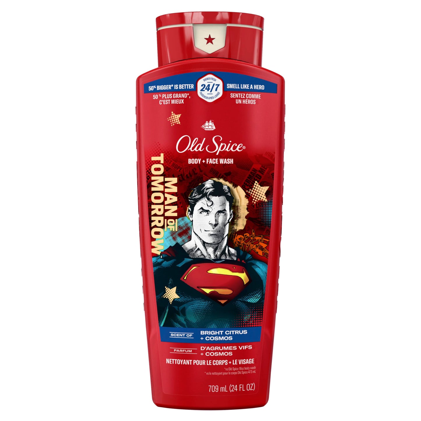 Old Spice Body Wash for Men, Superman: Man of Tomorrow, 3X Defense, 24/7 Shower Fresh with Lasting Scent, Cleansing 2-in-1 Body & Face Wash, Smell Beauty & Personal Care Old Spice