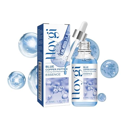 Blue Copper Peptide Firming & Rejuvenating Serum Hydrating Anti-Aging Face Essence for Fine Lines, Wrinkles & Dull Skin - Suitable for All Skin Types Beauty & Personal Care bobojuju