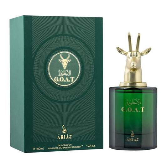 ARIAZ GOAT Men’s Eau De Parfum - Addictive Warmth & Smoky Depth with Orange Blossom, Bergamot, Cinnamon, Vanilla, Woods & Musk - Long Lasting Oil Beauty & Personal Care ARIAZ