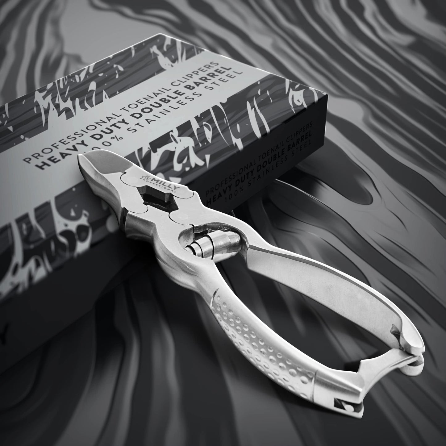 By MILLY High Carbon Steel Professional Nail Clippers for Seniors & Podiatrist Toenail Clippers | Hammer Forged to Trim Thick or Hard Toenails | Heavy Beauty & Personal Care By MILLY