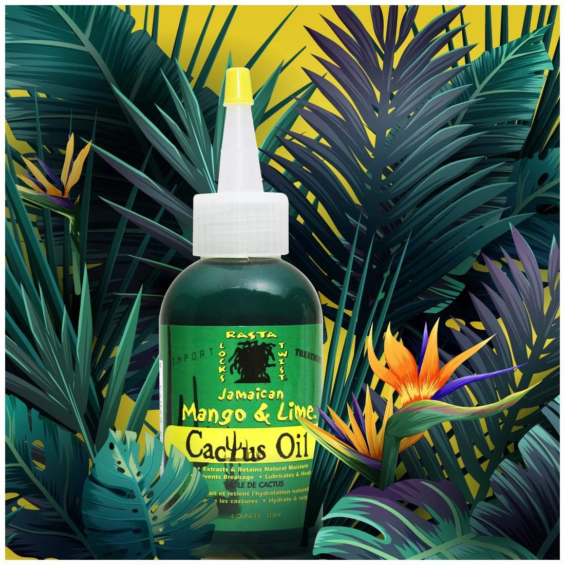 Jamaican Mango & Lime Cactus Oil - 4 Oz.,Pack of 2 Beauty & Personal Care Fiico
