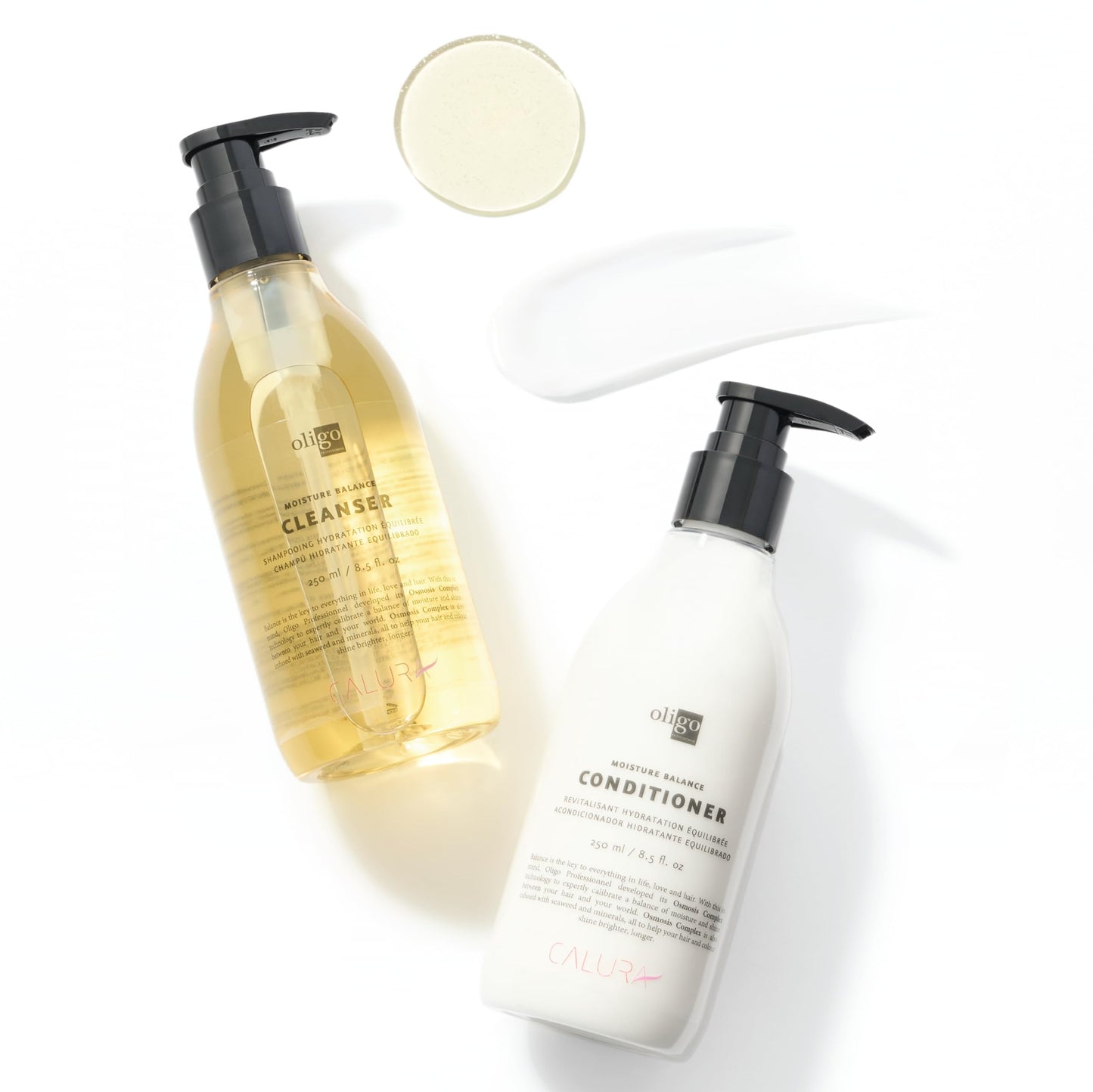 Oligo Professionnel - Calura Moisture Balance Cleanser & Conditioner - Sulfate free - Vegan - Paraben free - Color safe - Shine - Hydrating formula Beauty & Personal Care Oligo Professionnel