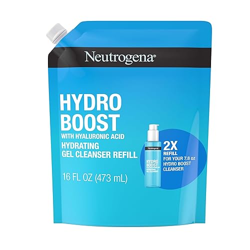 Neutrogena Hydro Boost Lightweight Hydrating Facial Cleansing Gel, Gentle Face Wash & Makeup Remover with Hyaluronic Acid, Hypoallergenic & Non Beauty & Personal Care Neutrogena