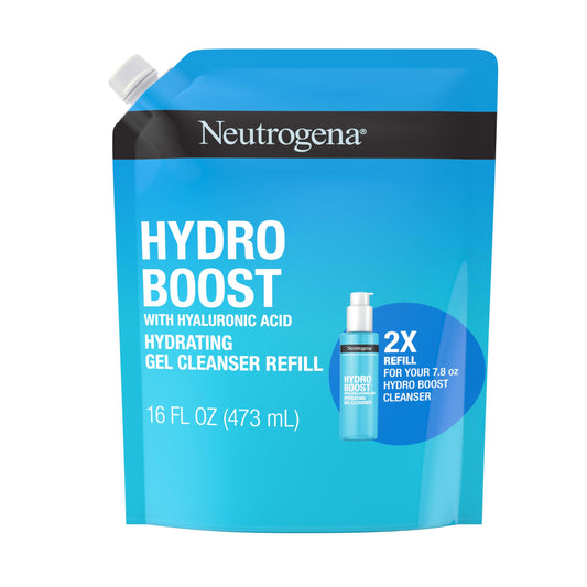 Neutrogena Hydro Boost Lightweight Hydrating Facial Cleansing Gel, Gentle Face Wash & Makeup Remover with Hyaluronic Acid, Hypoallergenic & Non Beauty & Personal Care Neutrogena