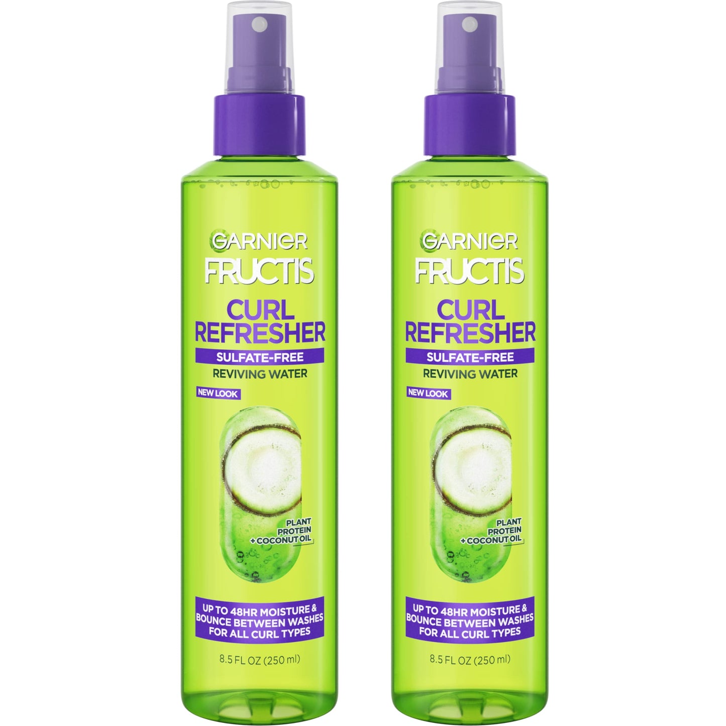 Garnier Fructis Curl Refresher Reviving Water Spray, Sulfate Free, 8.5 Fl Oz, 2 Count (Packaging May Vary) Beauty & Personal Care Garnier