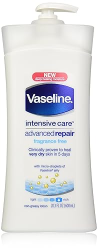 Vaseline Intensive Rescue Repairing Moisture Lotion, Fragrance Free, 20.3 Ounce Pump Beauty & Personal Care Vaseline