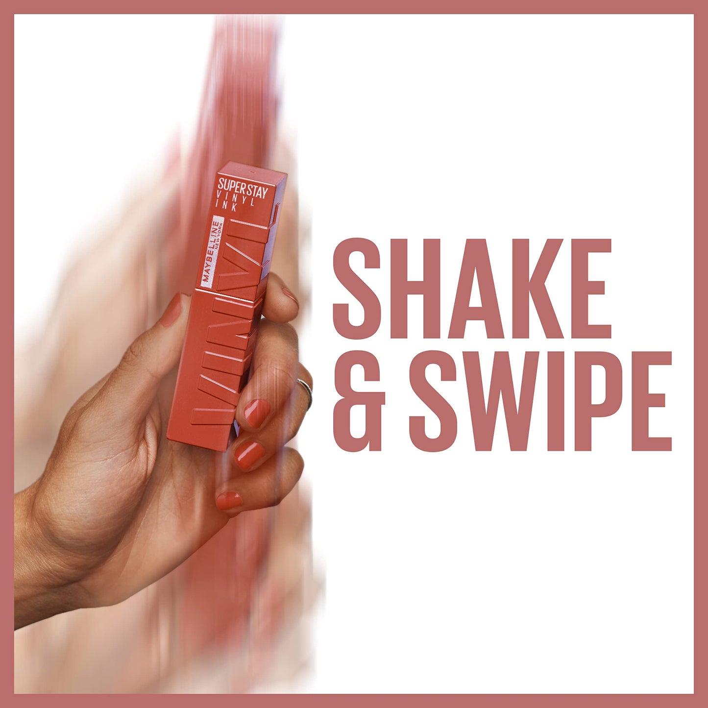 Maybelline Super Stay Vinyl Ink Longwear No-Budge Liquid Lipcolor Makeup, Highly Pigmented Color and Instant Shine, Peppy, Pink Lipstick, 0.14 fl oz, Beauty & Personal Care MAYBELLINE