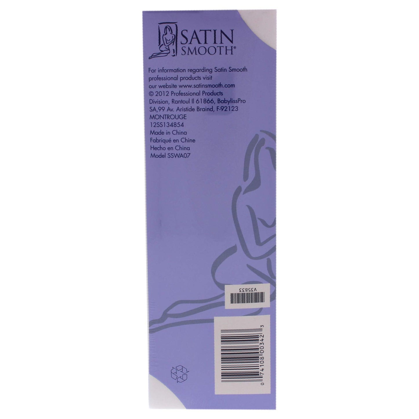 Satin Smooth Non-Woven Cloth Waxing Strips, Large, 100 ct x 1 pack Beauty and Personal Care SATIN SMOOTH