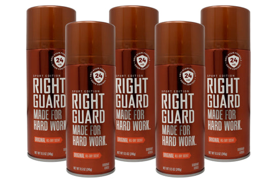 Right Guard Sport Deodorant, Aerosol, Original 8.5 oz (Pack of 5) Beauty and Personal Care Right Guard