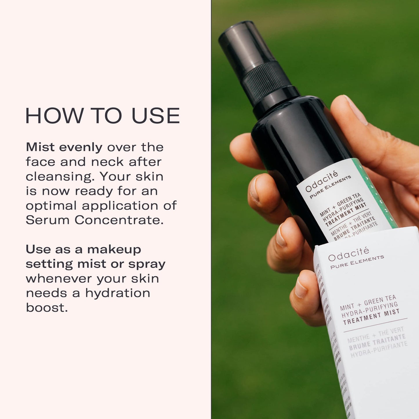 Odacité Anti Aging Face Serum - Mint & Green Tea Hydra-Purifying Mist Glow Recipe, Acne & Pimple Prone Skin, Clearing Face Mist for Hydration Beauty & Personal Care ODACITE