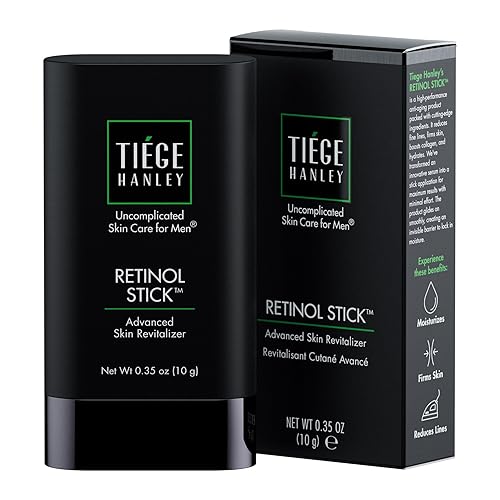 Tiege Hanley Retinol Stick for Men, Anti-Aging Face & Eye Stick With Hyaluronic Acid & Niacinamide, Helps Reduce Appearance of Fine Lines, Wrinkles Beauty & Personal Care Tiege Hanley