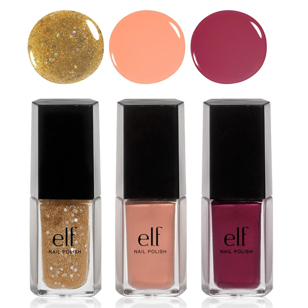e.l.f. 3 Piece Nail Polish Set, Glam Bam Beauty & Personal Care e.l.f.