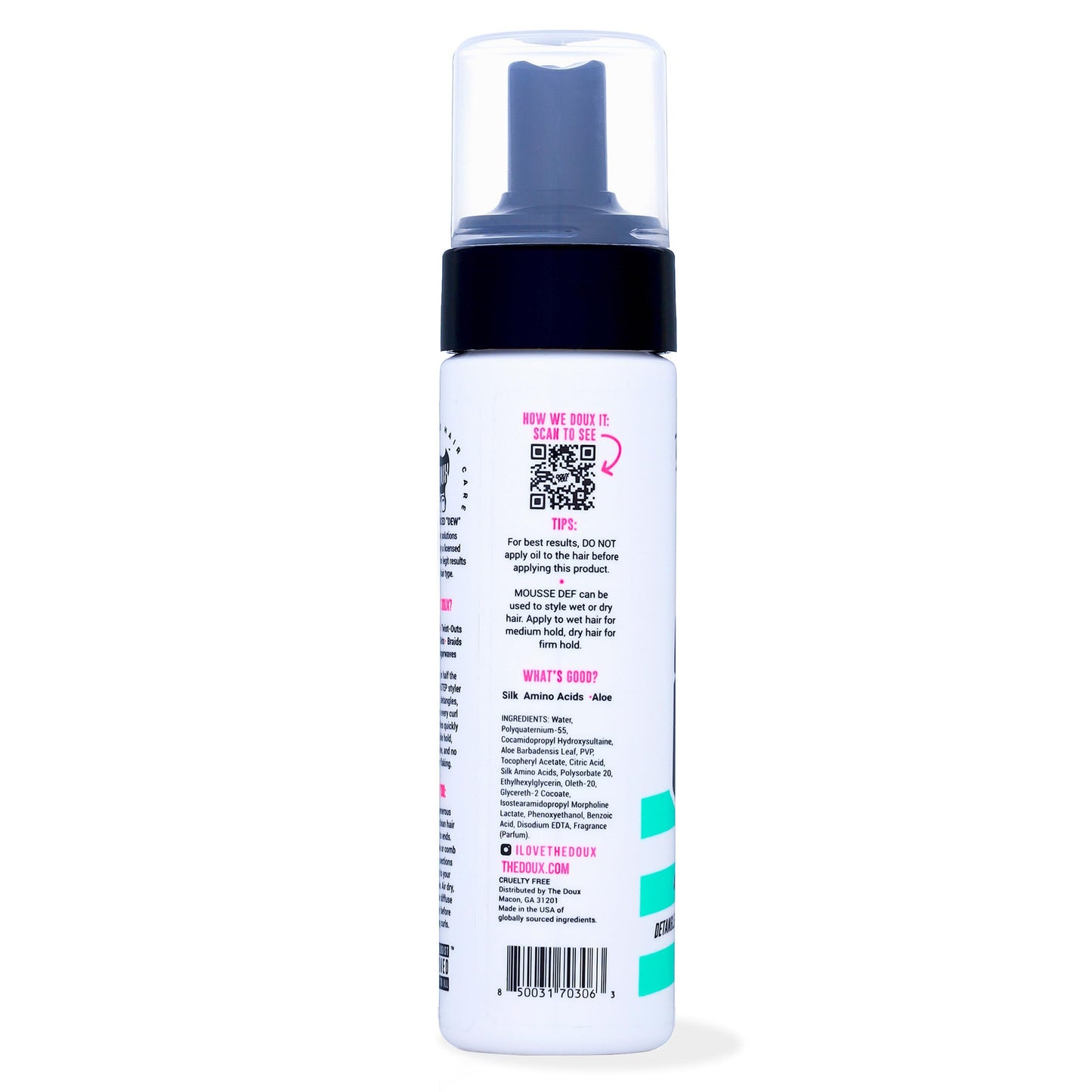 The Doux Multi-Use Mousse for Curly Hair - The Doux Mousse Def Texture Foam for Styling, Curl Definition, Volume & Shine - Curl Cream Alternative Beauty & Personal Care The Doux