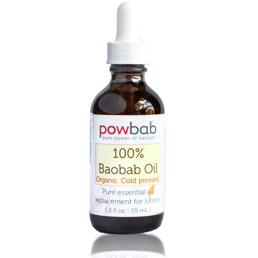 powbab 100% Baobab Oil Cold Pressed, Raw Organic Body Oil for Skin, Hair and Nail Repair. Pure Vitamin E Oil for Scars from Baobab Seeds for Skincare Beauty & Personal Care powbab