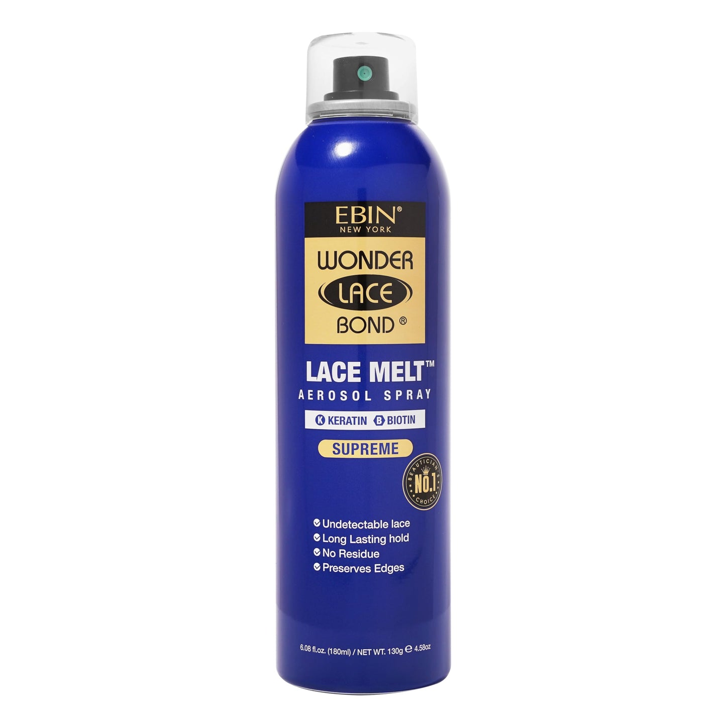 Wonder Lace Melt Aerosol Spray - Keratin Biotin Infused 6.08 fl.oz./180ml Preserves Edges & Undetectable Lace Long lasting hold No Residue glueless Beauty & Personal Care WONDER LACE BOND