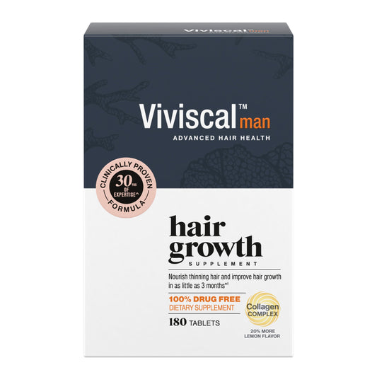 Viviscal Men's Hair Growth Supplements for Thicker Fuller Hair, Clinically Proven Collagen Complex, 180 Tablets 3 Month Supply Beauty and Personal Care Viviscal Default Title