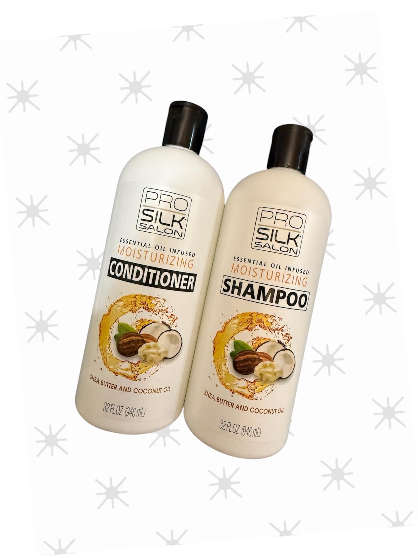 Pro silk salon - duo shampo& conditioner -shea butter and coconut oil Beauty & Personal Care Pro silk salon