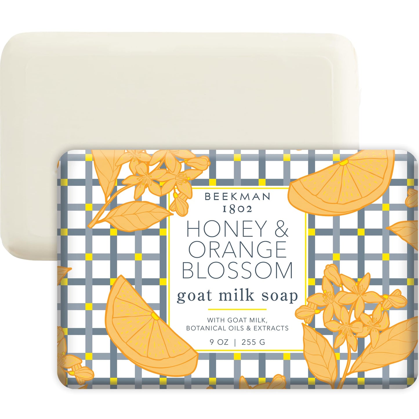 Beekman 1802 Goat Milk Body Soap Bar, Honey & Orange Blossom - Scented - 9 oz - Nourishes, Moisturizes & Hydrates - 100% Vegetable Soap with Lactic Beauty & Personal Care Beekman 1802