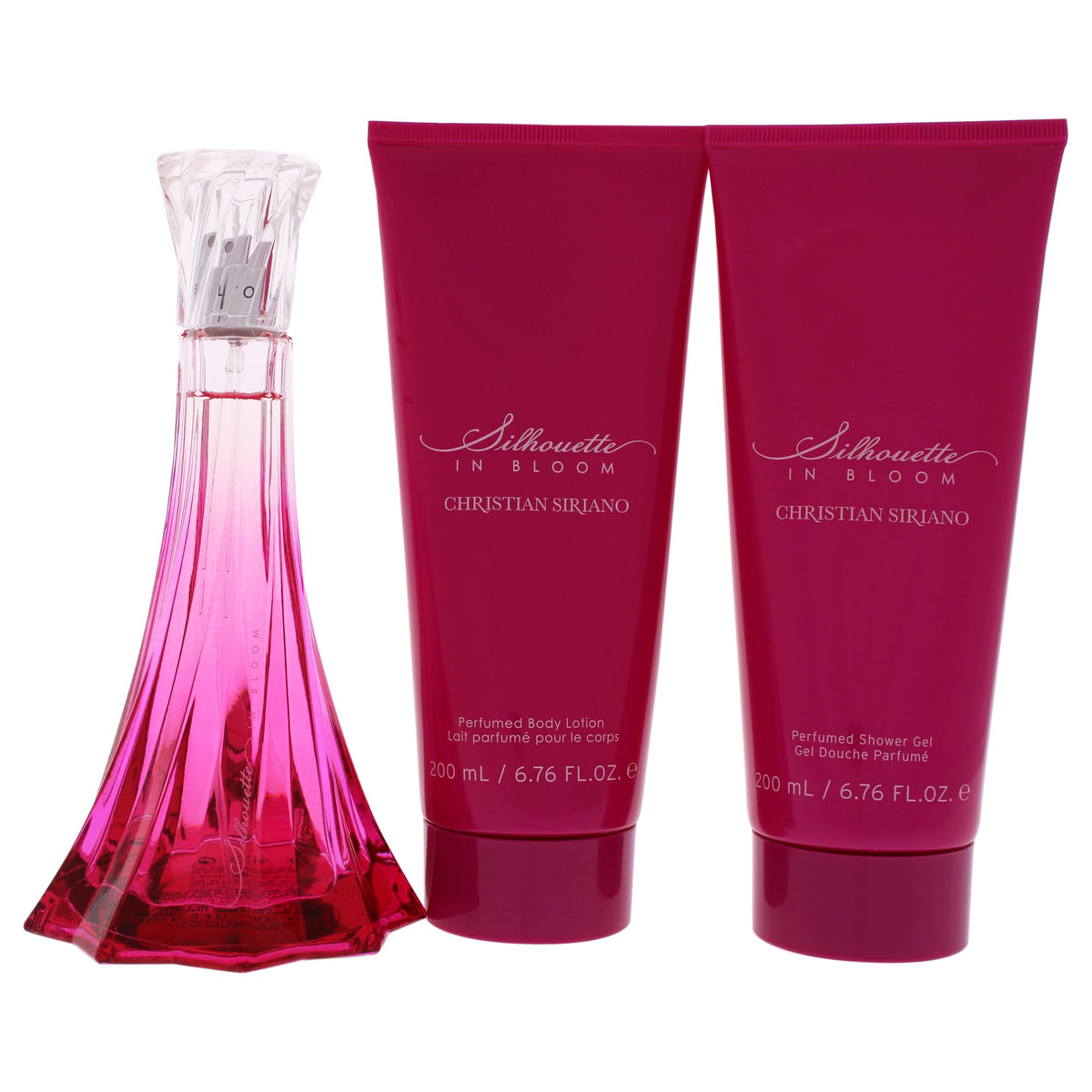 Silhouette In Bloom by Christian Siriano for Women - 3 Pc Gift Set 3.4oz EDP Spray, 6.7oz Perfumed Body Lotion, 6.7oz Perfumed Shower Gel Beauty & Personal Care Christian Siriano