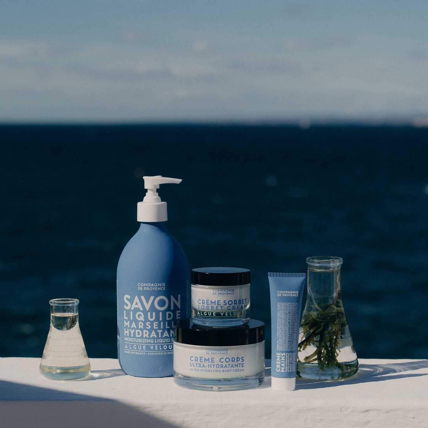 Compagnie de Provence Savon de Marseille Extra Pure Liquid Soap - Velvet Seaweed - Bulk 67.6 Fl Oz Plastic Bottle Refill Beauty & Personal Care La Compagnie de Provence