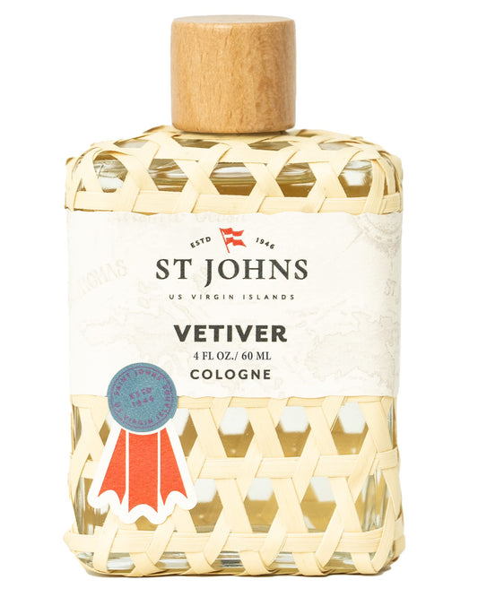 St. John Classic Vetiver Cologne | New Virgin Islands Inspired Fresh Cologne Scent | Sophisticated Cologne Fragrance for Men (4 oz) Beauty & Personal Care St. John