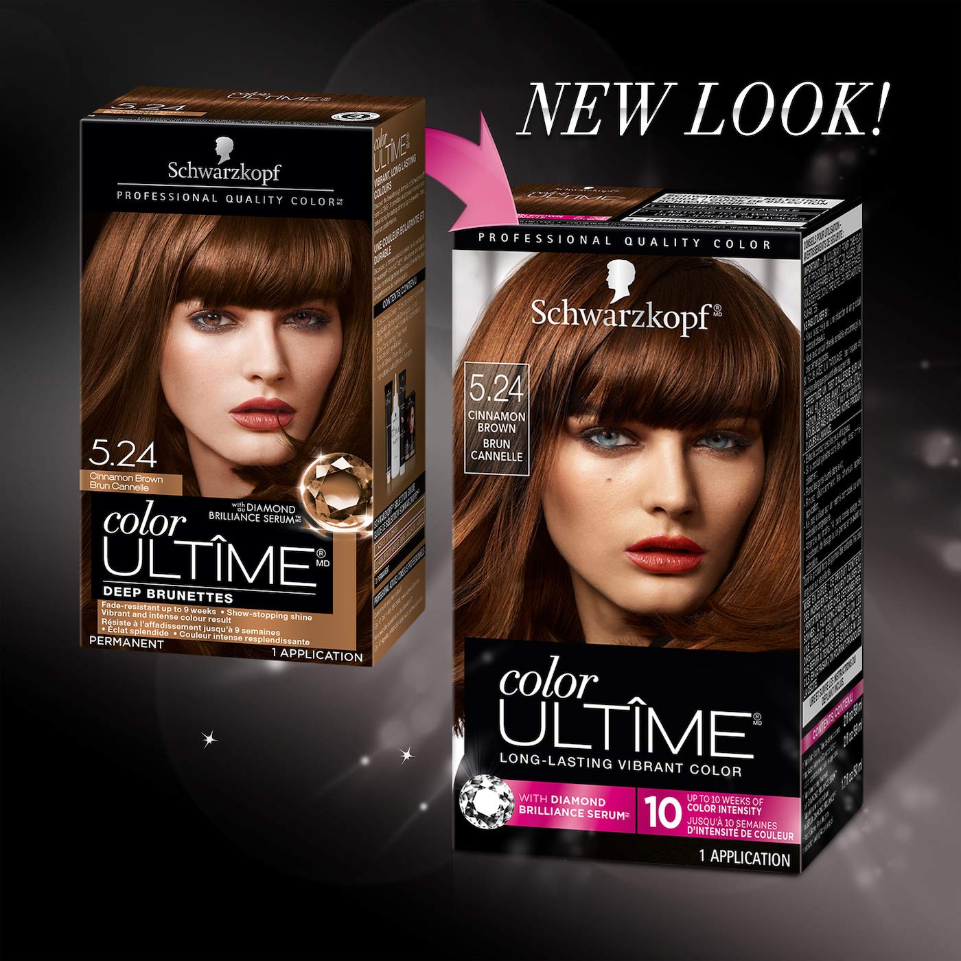 Schwarzkopf Color Ultime Permanent Hair Color Cream, 5.24 Cinnamon Brown Beauty & Personal Care Schwarzkopf