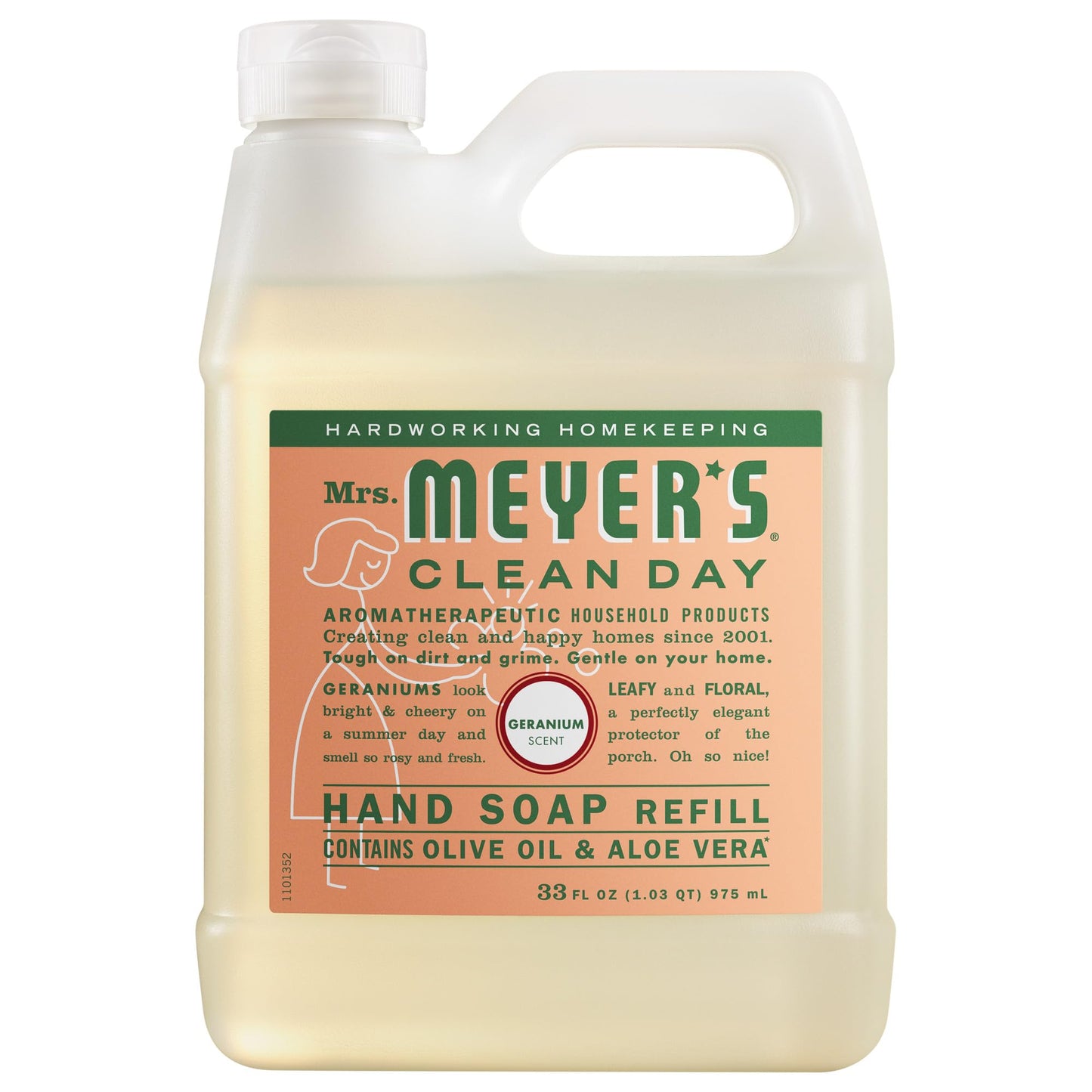 MRS. MEYER'S CLEAN DAY Hand Soap Refill, Geranium Scent, 33 Fl Oz Bottle Beauty & Personal Care Mrs. MEYER'S