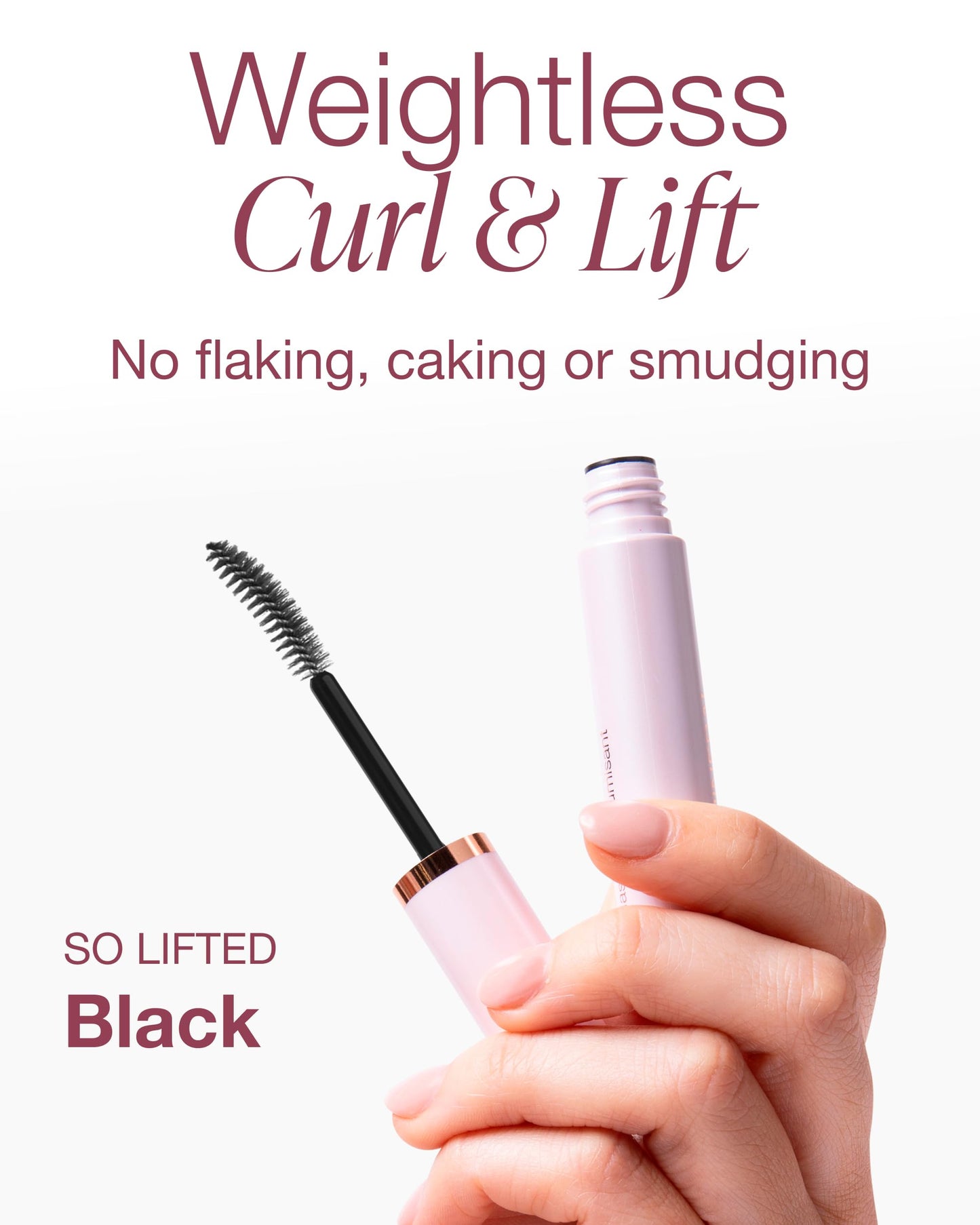 Mineral Fusion So Lifted Lash Defined Curl Mascara (Black) - Lash Lifting Mascara for Weightless Volume & Length - With Argan & Coconut Oils Beauty & Personal Care Mineral Fusion