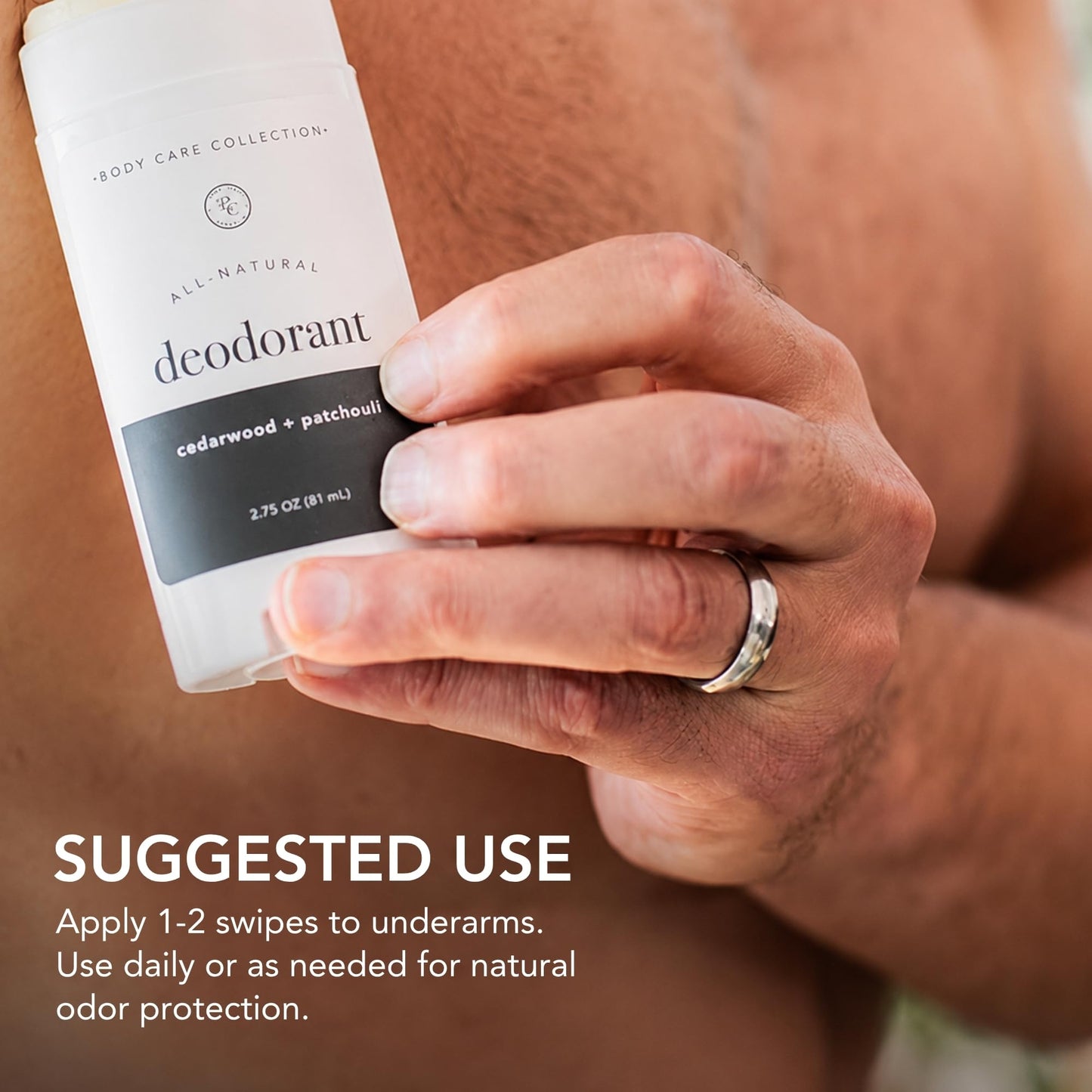 Rowe Casa Organics Cedarwood + Patchouli Natural Aluminum Free Deodorant for Men and Women, Wood and Musky Paraben-Free Deodorant Stick Beauty and Personal Care Rowe Casa Organics