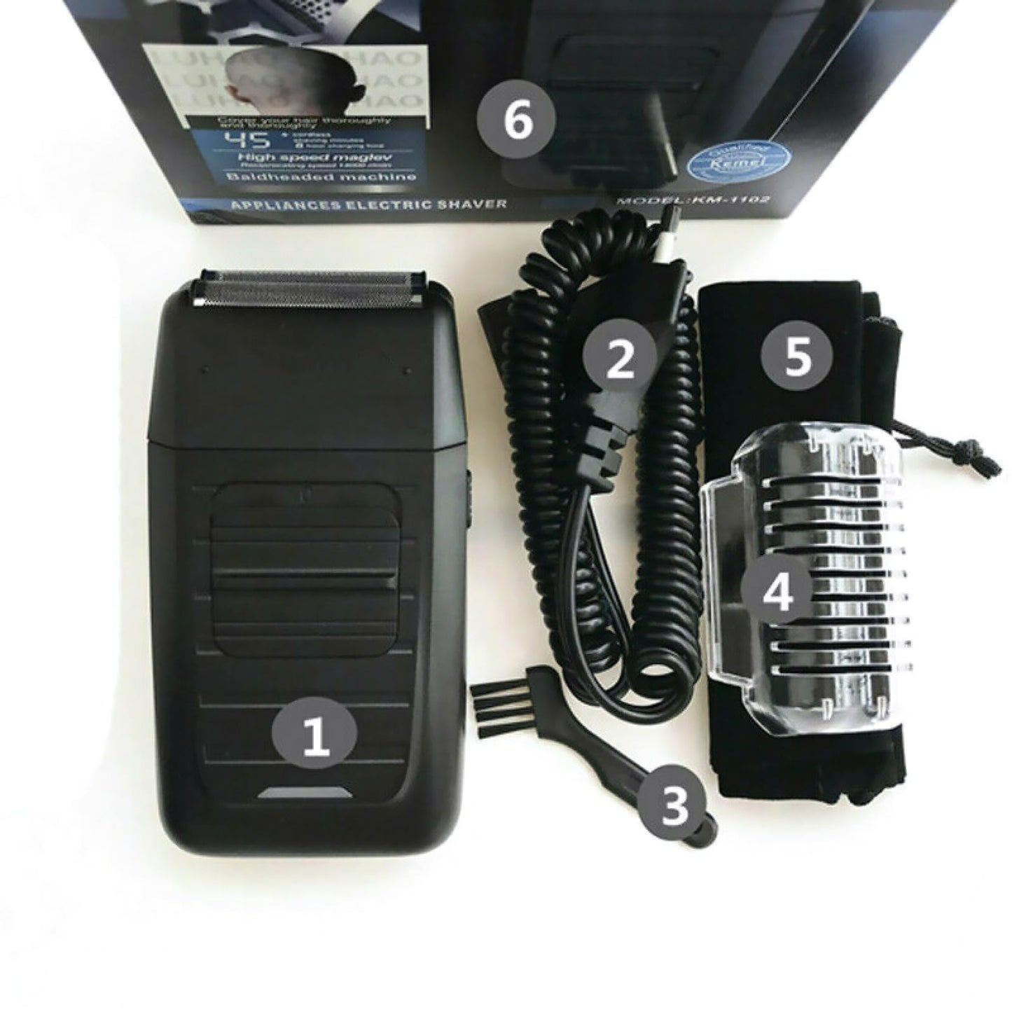 Electric Shavers for Men, Double Foil Shaver for Beard& Bald Head, Electric Razor, Ideal Gift for Men Beauty and Personal Care DBEIXIWEI